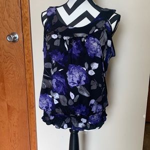 Purple dress tank